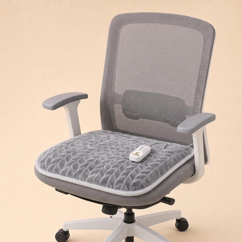 Chauffy Siège Solo - coussin chauffant assise sur chaise de bureau